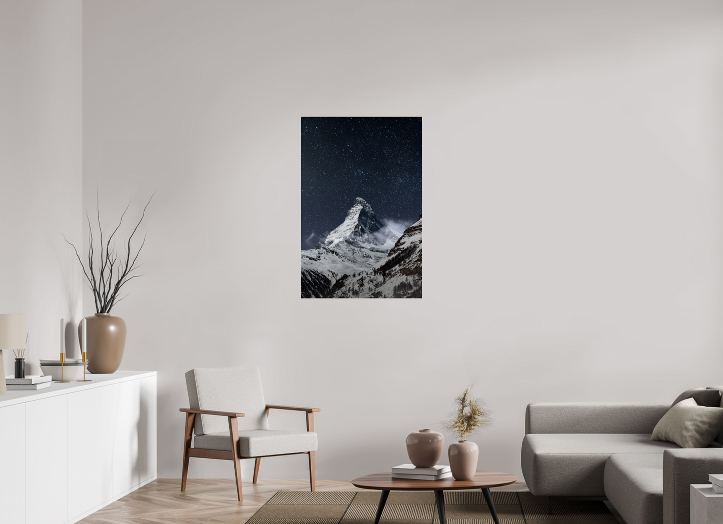 70 x 105 cm, Photo Print On Fuji Crystal DP II Matterhorn